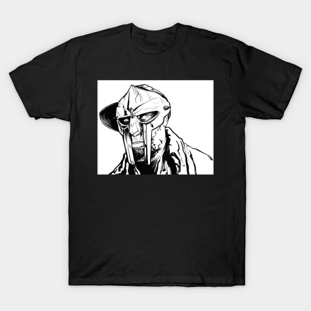 MF Doom drawing T-Shirt by Boulet420